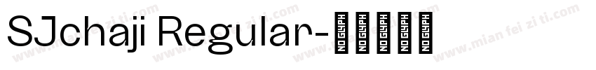 SJchaji Regular字体转换